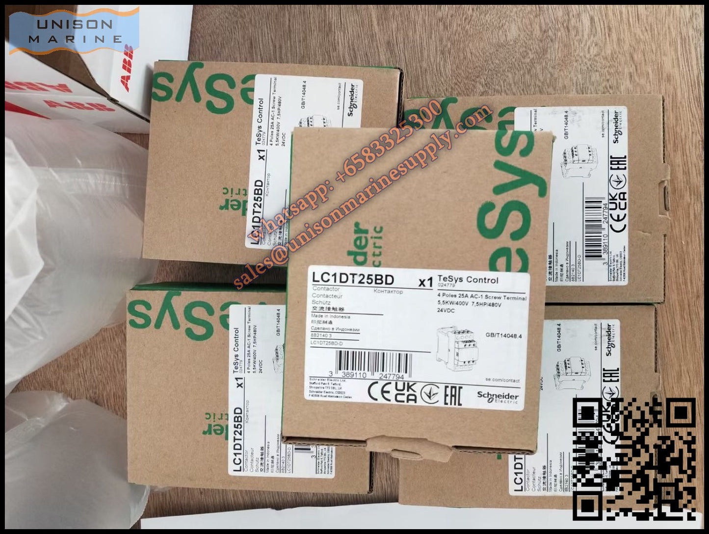 Schneider TeSys Deca Contactors :LC1DT25BD