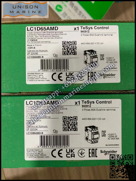 Schneider TeSys Deca Contactors : LC1D65AMD