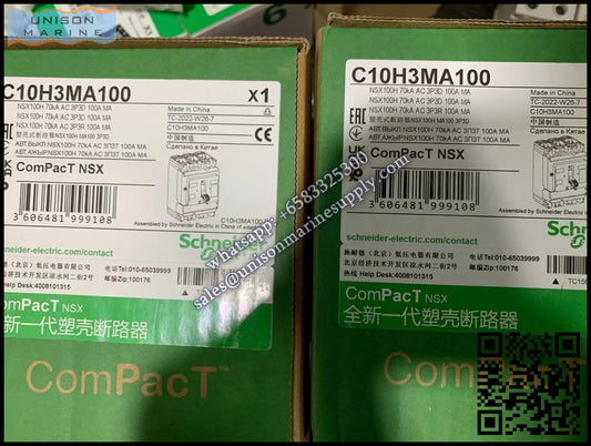 Schneider Electric circuit breaker：NSX100H 70kA AC 3P3D 100A MA；C10H3MA100