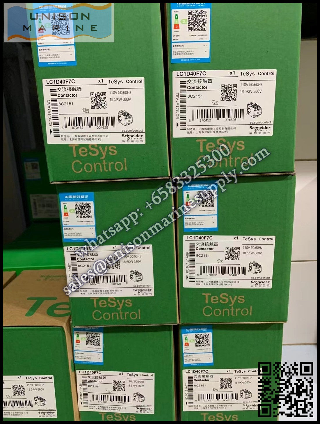 Schneider TeSys Deca Contactors : LC1D40F7C