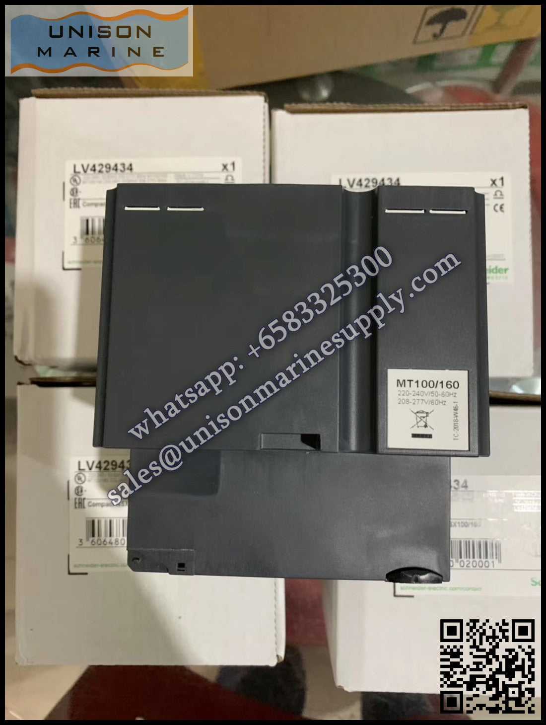Schneider Electric circuit breaker：Motor-mechanism  MT100/160 - SDE adaptor - 208..277 V 60Hz / 220..240 V 50/60Hz,LV429434