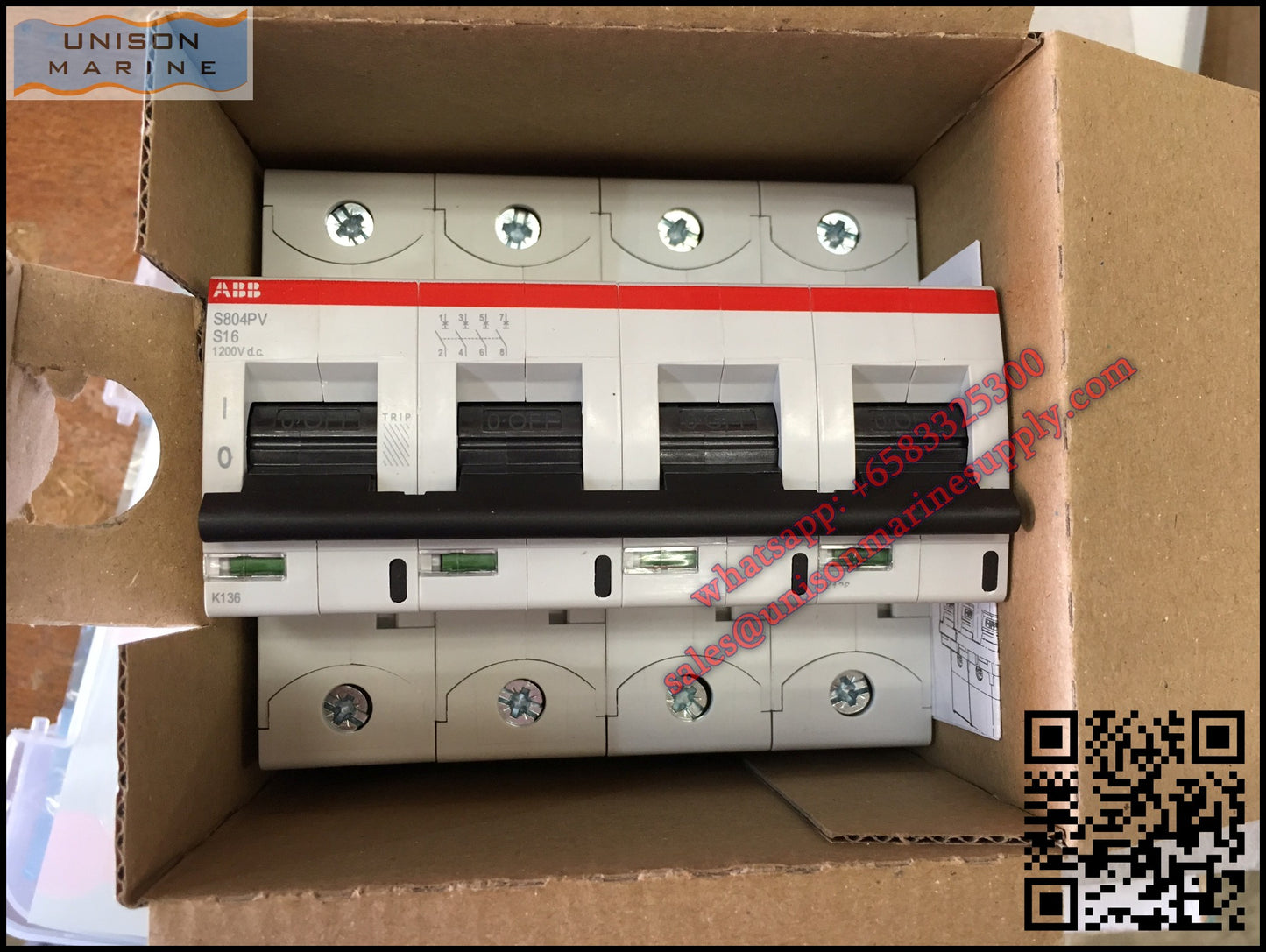 ABB High Performance MCB: S804PV-S16, 2CCP844001R1169