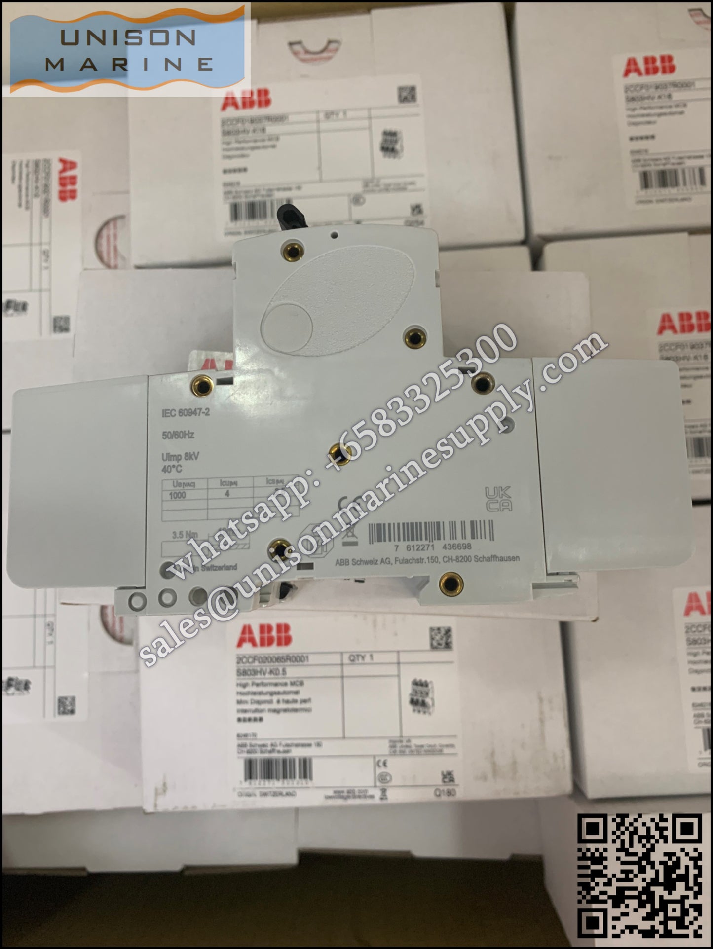 ABB High Performance MCB S802HV-K10,2CCF019021R0001