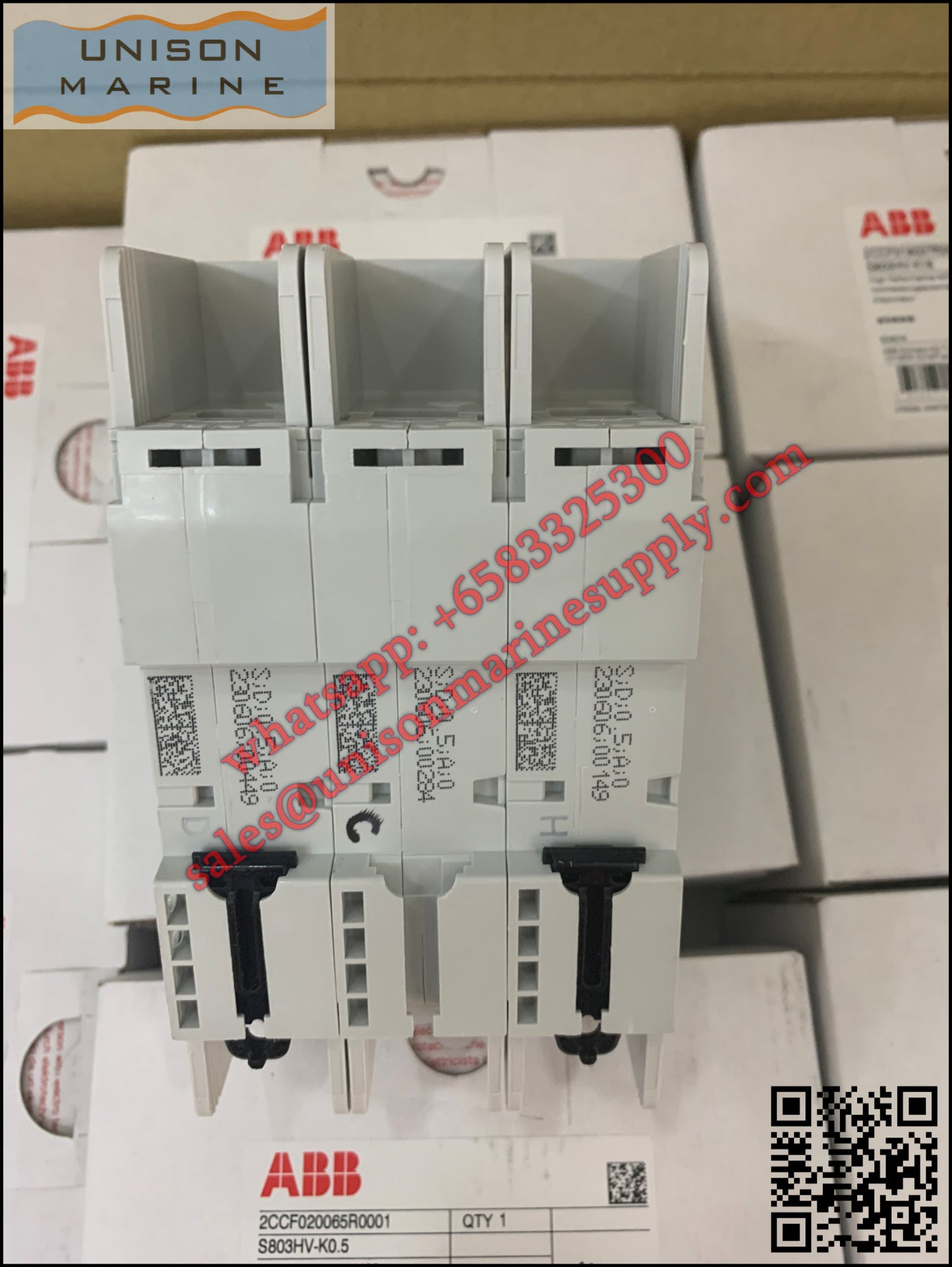 ABB High Performance MCB: S803HV-K0.5, 2CCF020065R0001