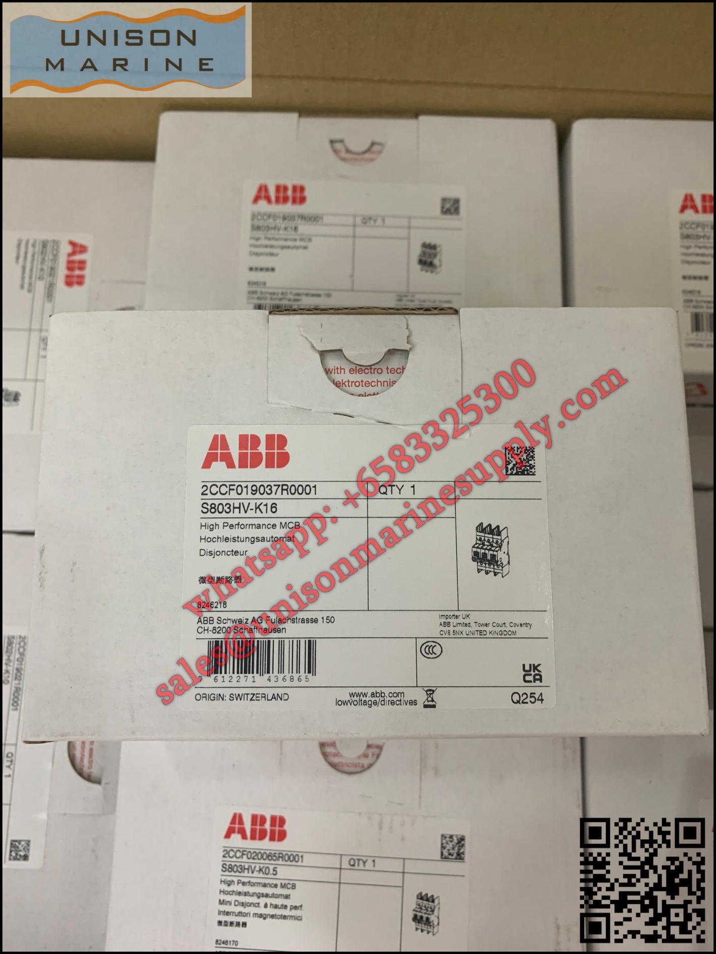 ABB High Performance MCB: S803HV-K16, 2CCF019037R0001