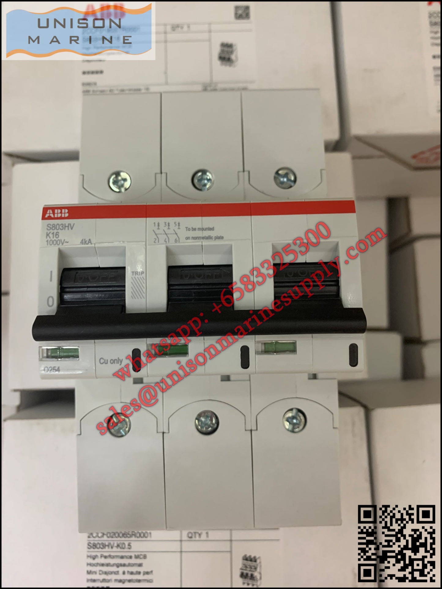 ABB High Performance MCB: S803HV-K16, 2CCF019037R0001