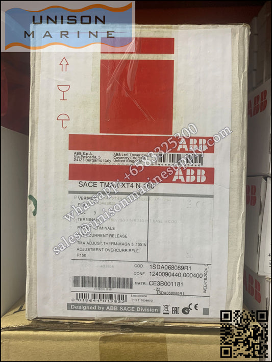 ABB SACE Tmax XT Circuit Breakers: XT4N 160 TMA 160-1600 3p F F, 1SDA068089R1