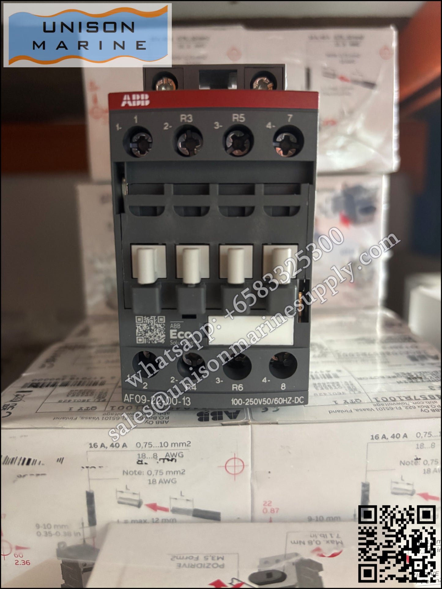 ABB Magnetic Contactors AF Series :  AF09-22-00-13 100-250V50/60HZ,1SBL137501R1300