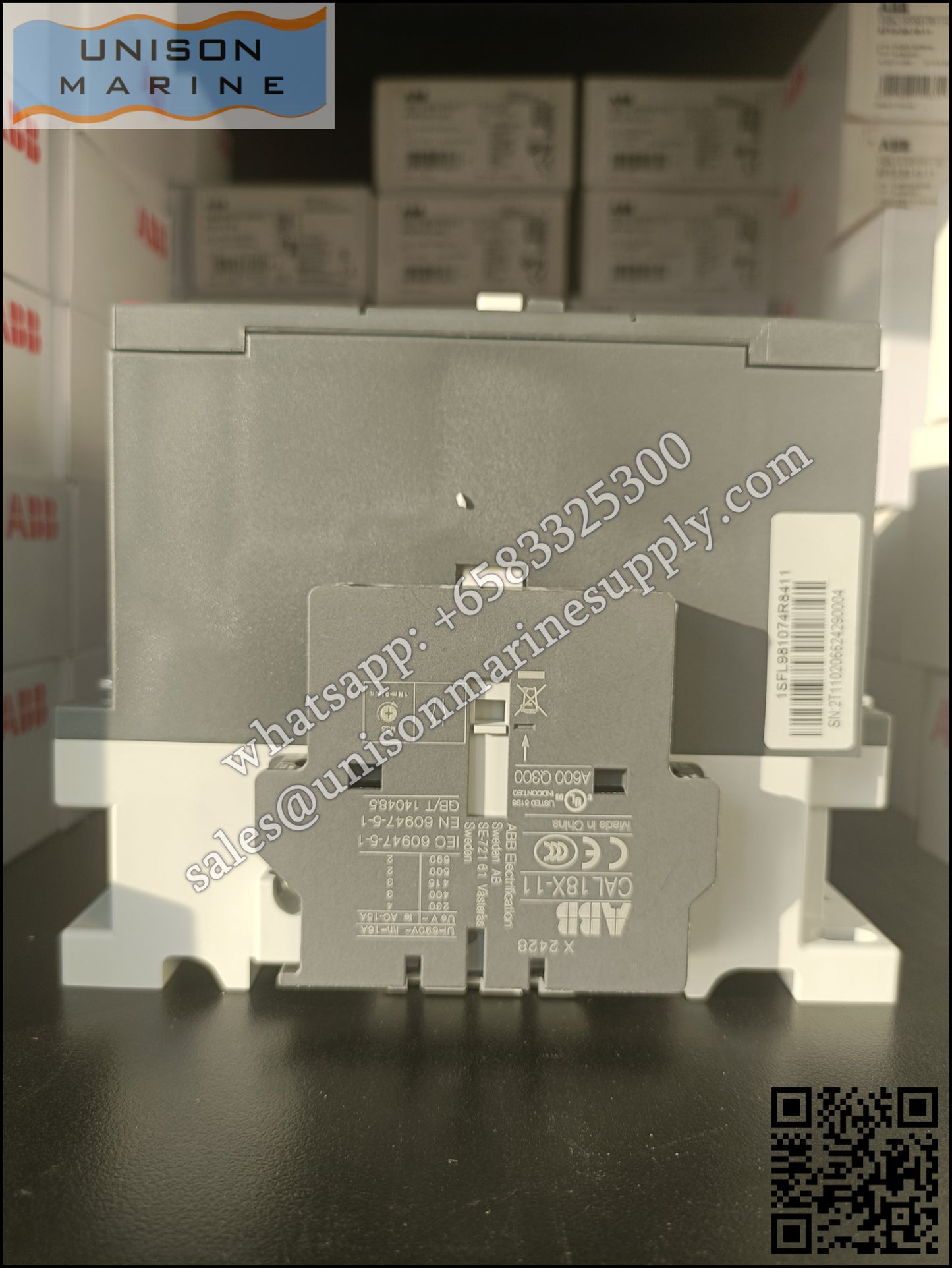 ABB Magnetic Contactors AX Series :AX115-30-11-84*110V 50Hz/110-120V 60Hz,1SFL981074R8411