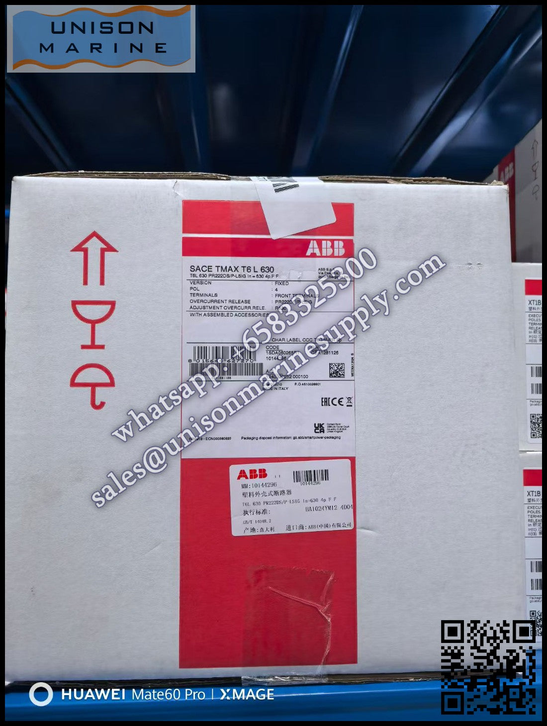ABB Circuit Breaker(MCCB) : T6L 630 PR222DS/P-LSIG In=630 3p F F