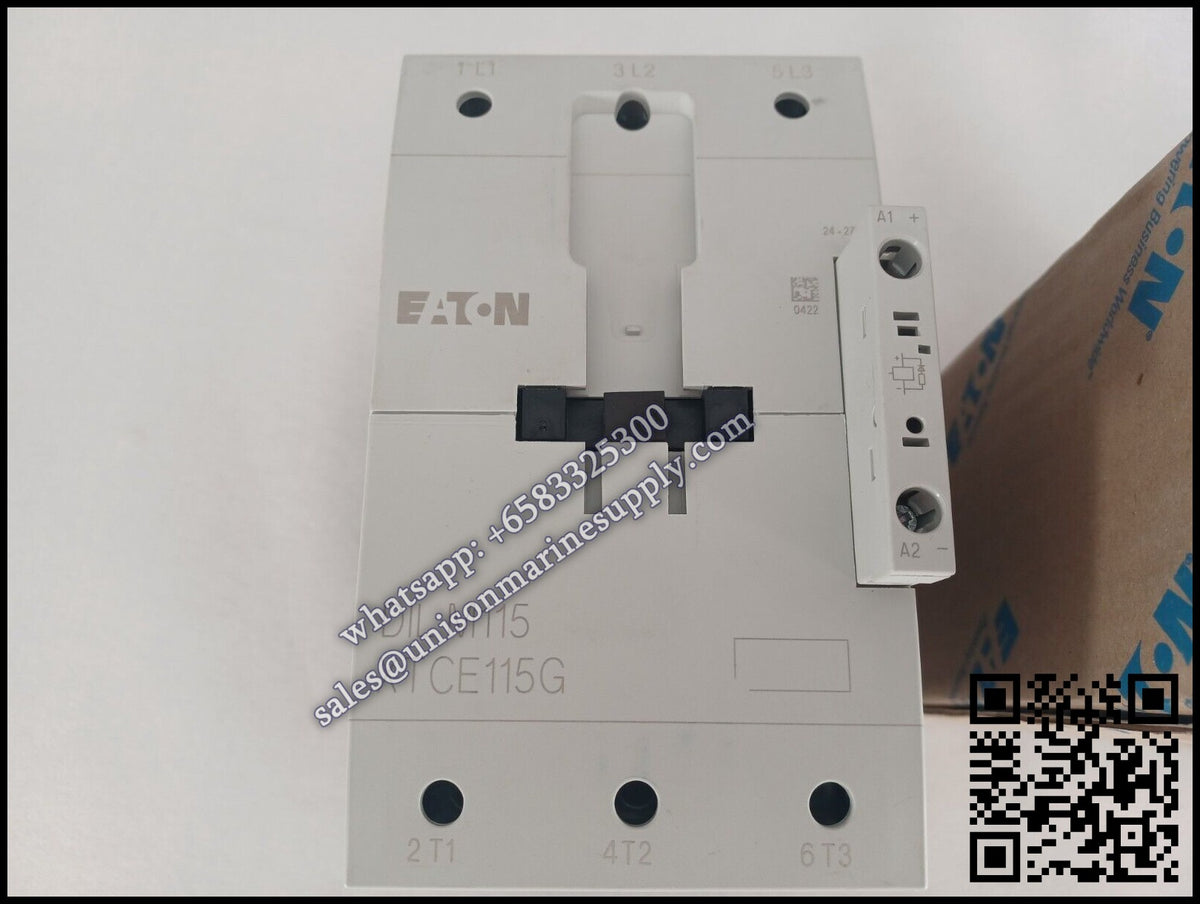 Eaton DILM Contactor, DILM115（RDC24）24-27VDC 55KW Coil  3-Pole
