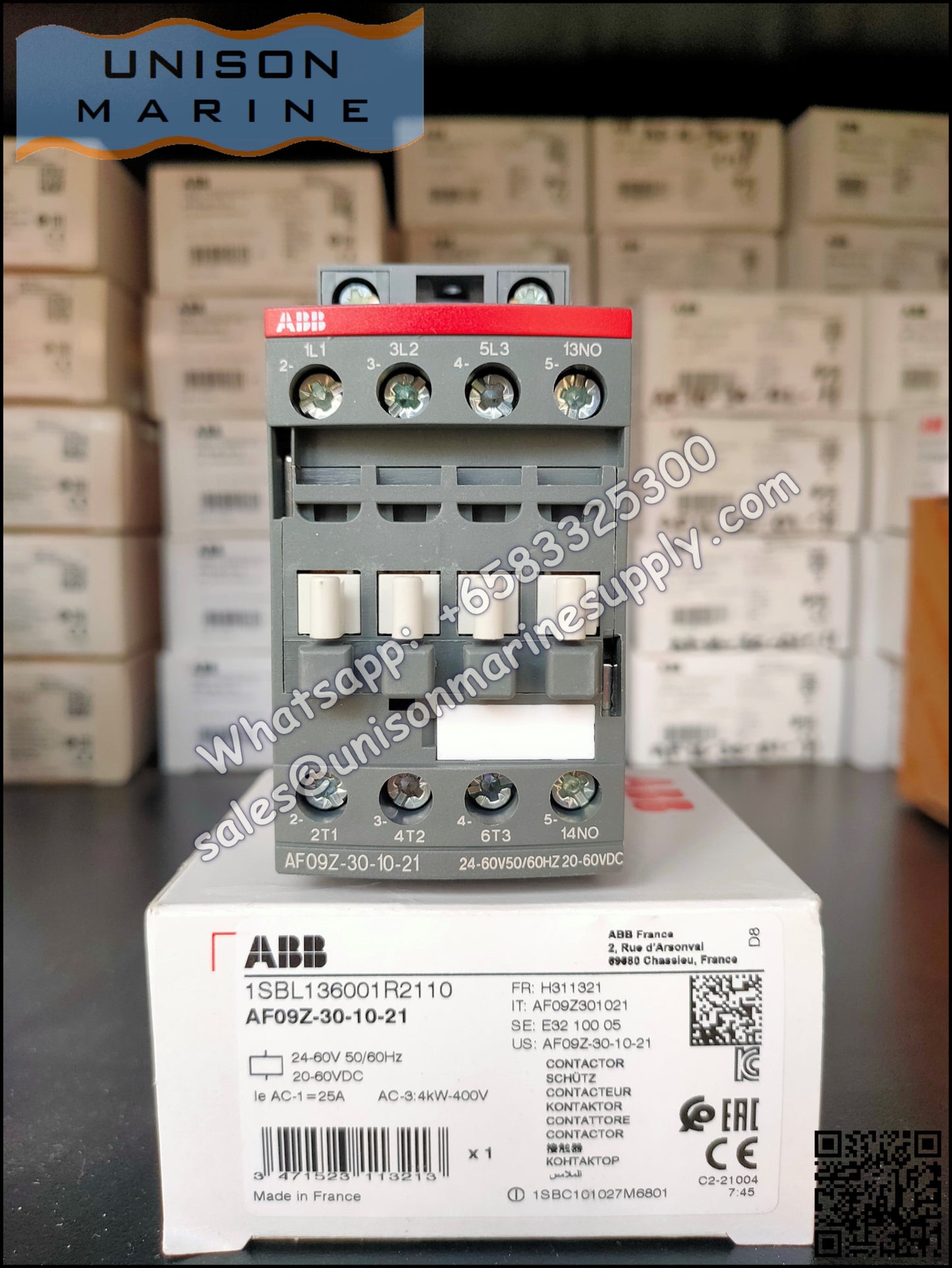 ABB Magnetic Contactors AF Series : AF09Z-30-10