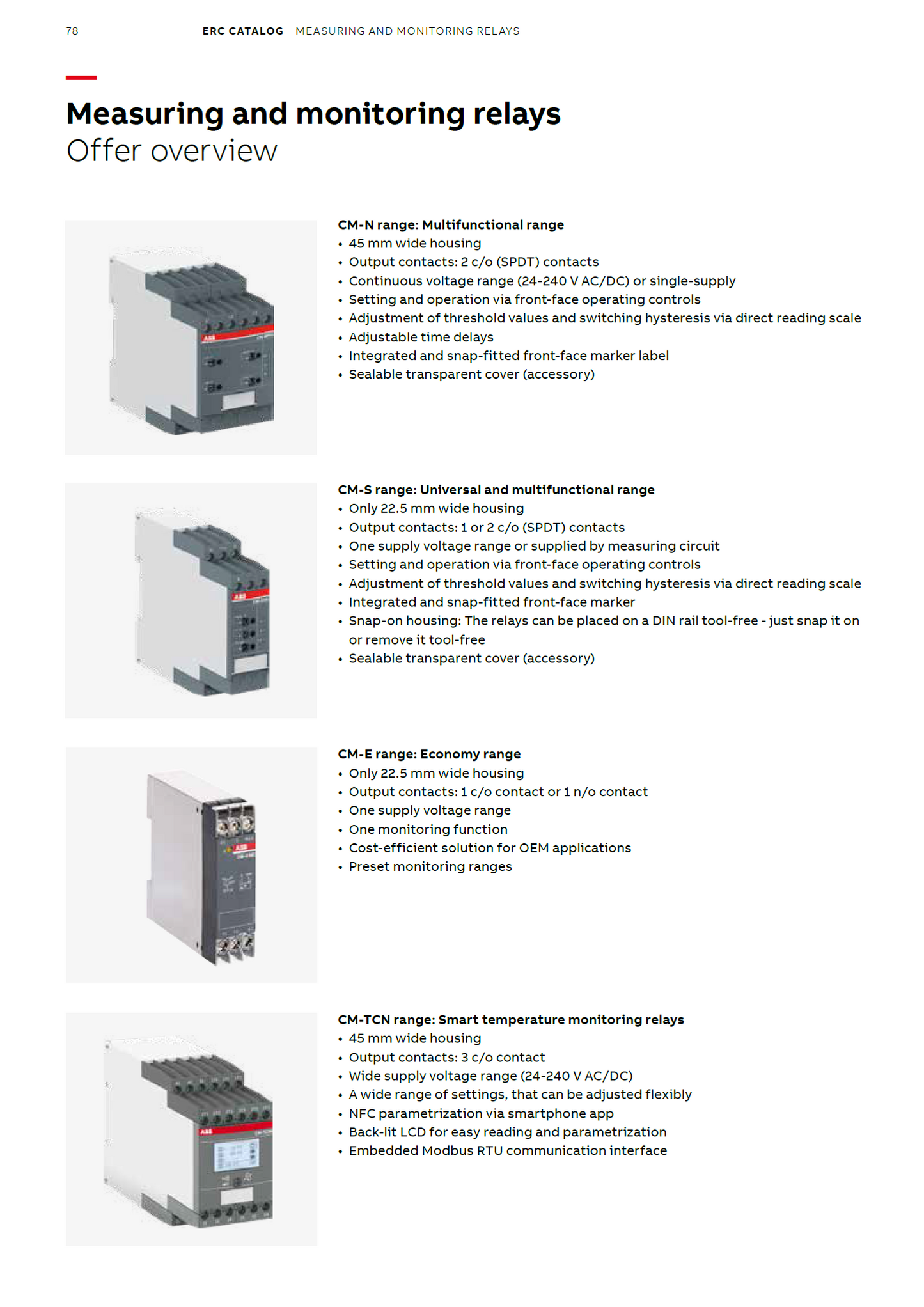 ABB single-functional voltage monitoring relay CM-ESS.2S