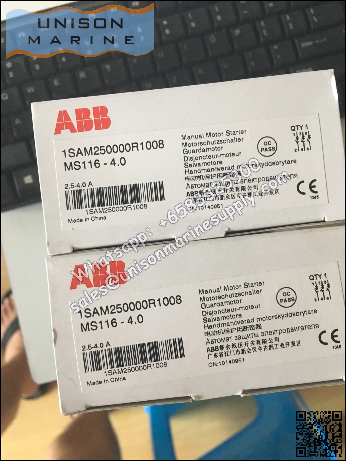 ABB Manual Motor Starter MS116-4.0 1SAM250000R1008