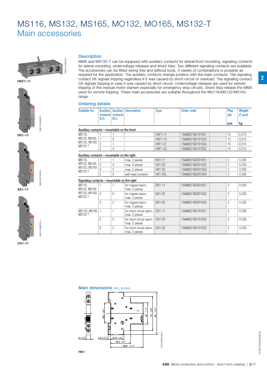 ABB Manual Motor Starter MS165-80 1SAM451000R1019