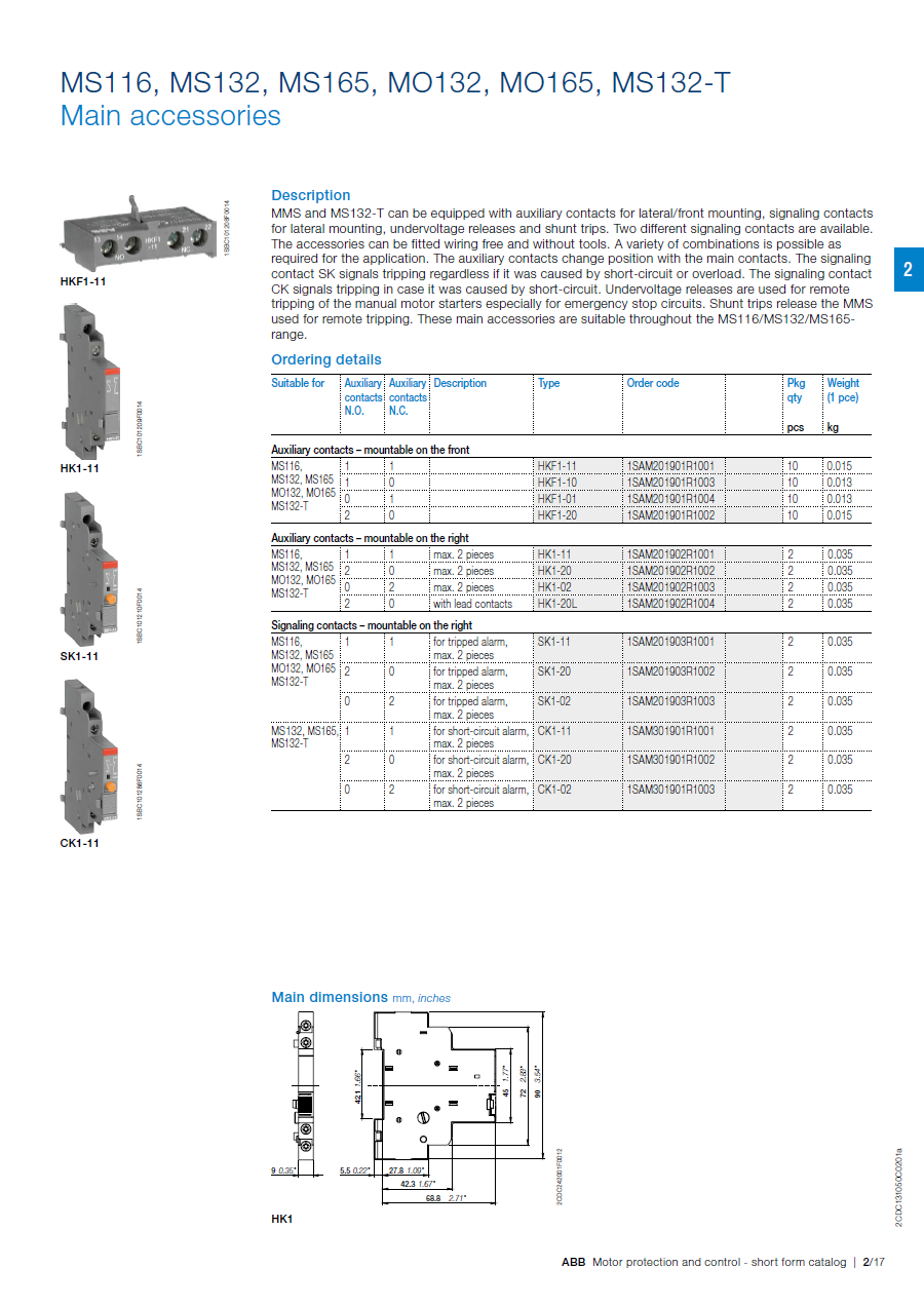 ABB Manual Motor Starter MS132-6.3 1SAM350000R1009